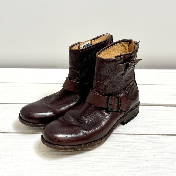 Frye Tyler Engineer Leather Boots Size 7 Women’s - Picture 1 of 5